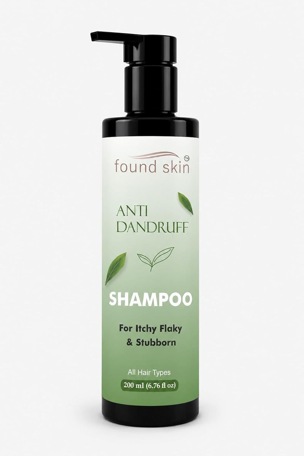 Found Skin Anti Dandruff Shampoo for Itchy, Flaky & Stubborn Dandruff | Scalp Cleansing & Nourishing Hair Shampoo for Men & Women | Suitable for All Hair Types | 200ml