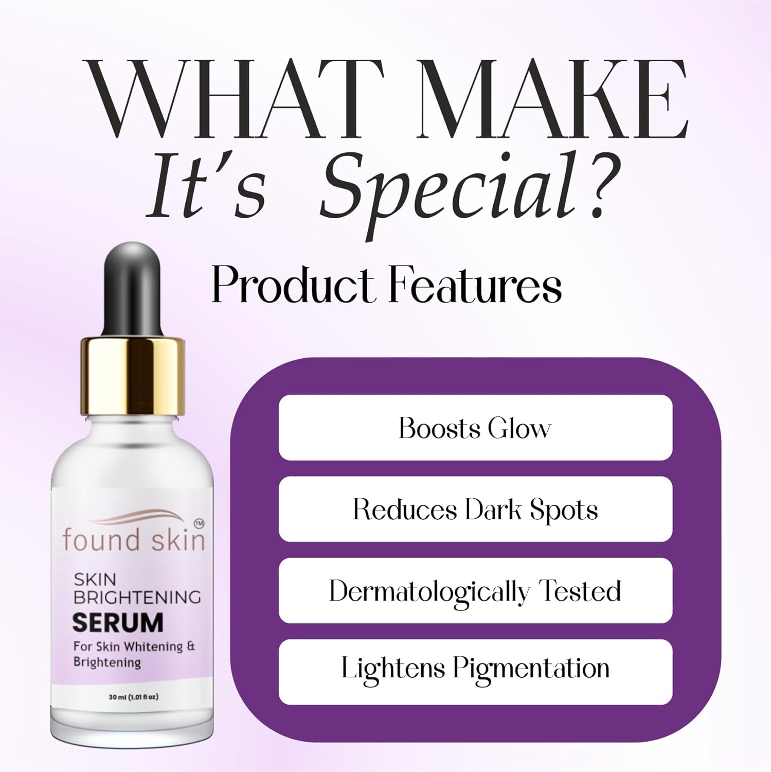 Vitamin C Brightening Serum | Reduces Dark Spots & Hyperpigmentation | Evens Skin Tone & Boosts Glow | Lightweight, Unscented Formula | For All Skin Types | 30ml